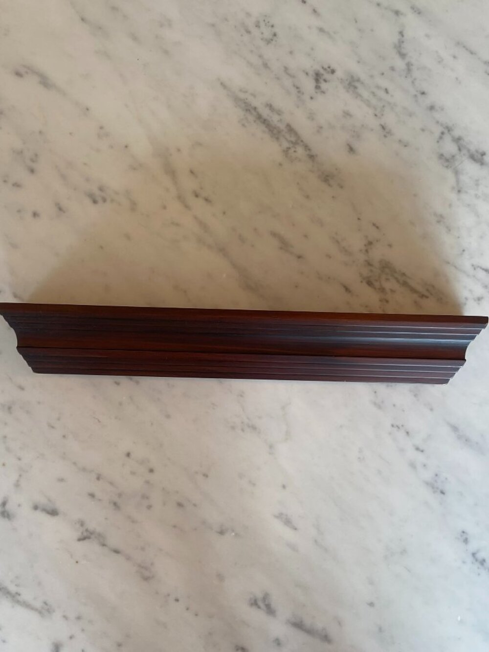 Wood Shelf/Plate Rack Mahogany Finish Great Condition